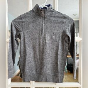 NWT - Boys Quarter Zip Grey Shirt - size S/8